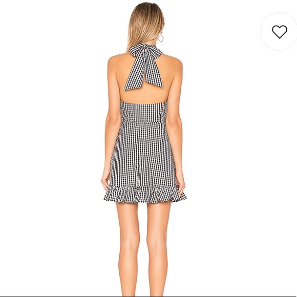 Tularosa Julia gingham halter dress - Picture 2 of 3